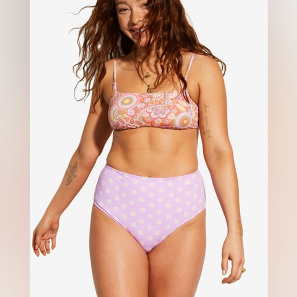 Billabong x Smiley Good Times Zoe Reversible Crop Bikini Top - Picture 4 of 14